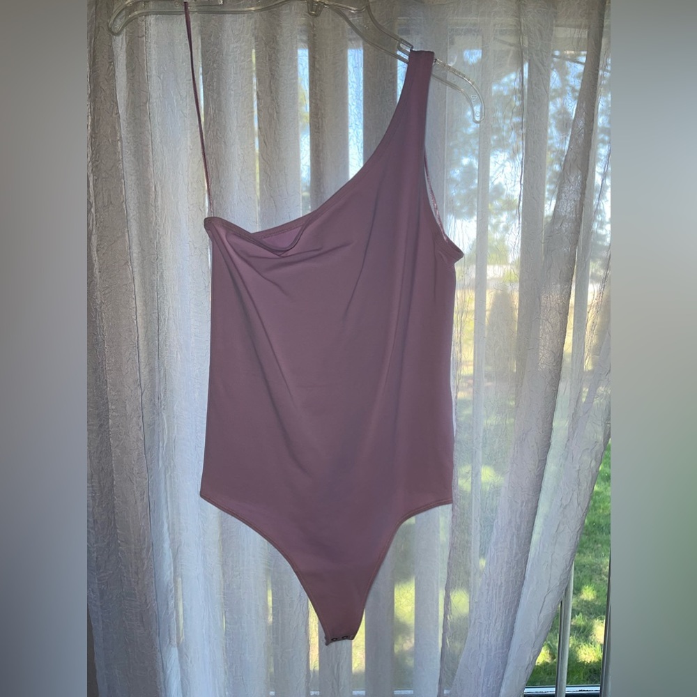 One shoulder body suit